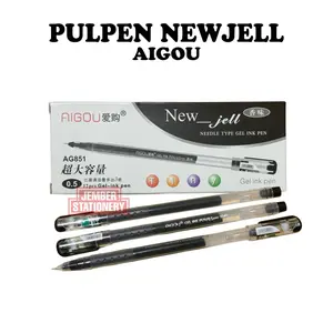 (12pcs) Pulpen Gel AIGOU 851 (Logo Apple)