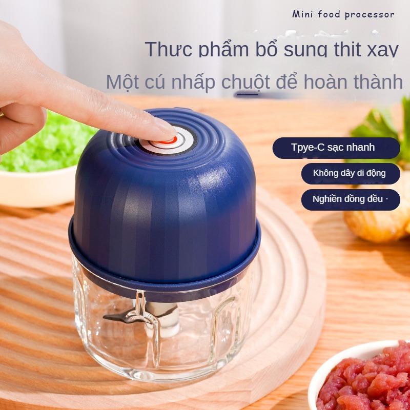 Máy xay sinh tố mini đa năng không dây, máy xay tỏi, máy giã ớt, máy xay ớt Xay…