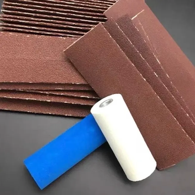 Trục  nhám lu gắn máy mài  cầm  tay 1