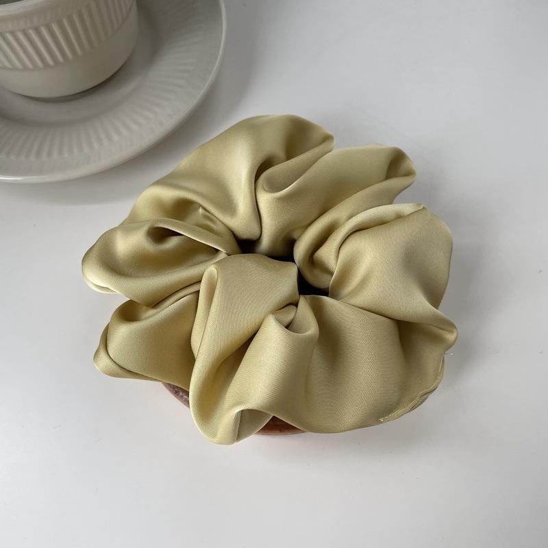 Product Introduction of Temperament High-grade Texture Satin Hair Band Silk Headband Hair Rope Rubber Band Hair Accessories Women 8