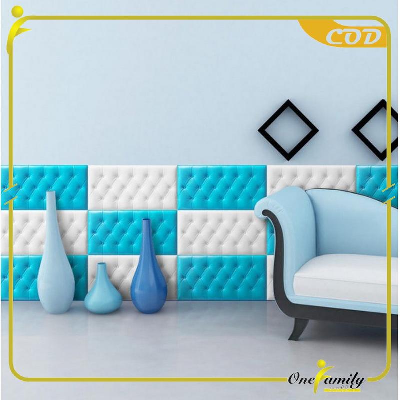 Product Introduction of [COD] OFM C119 Stiker Dinding 3D Busa Kepala Tempat Tidur Dekorasi Rumah Berwarna 33