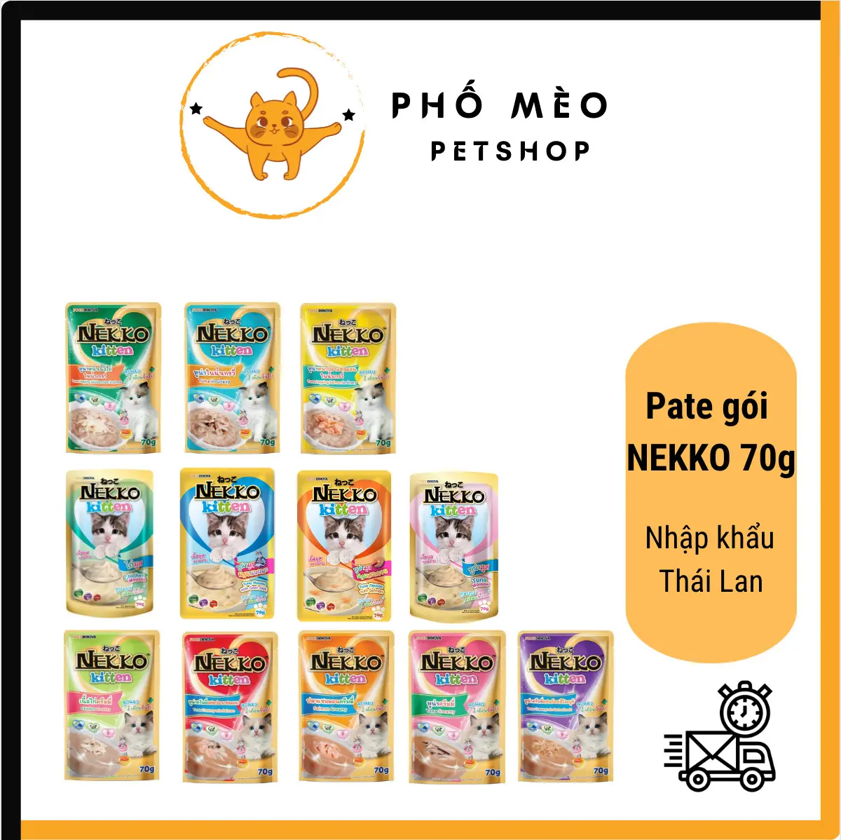 Pate Nekko gói 70G (Thái Lan)