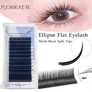 ขนตาปลอม ผิวด้าน มีขนแปรงนุ่ม 0.15 มม. ปลายแบน 0.20 มม. คละไซส์ 8-15 มิกซ์ สองหัว ขนตาปลอมธรรมชาติและเบา ขนตาปลอมแบน