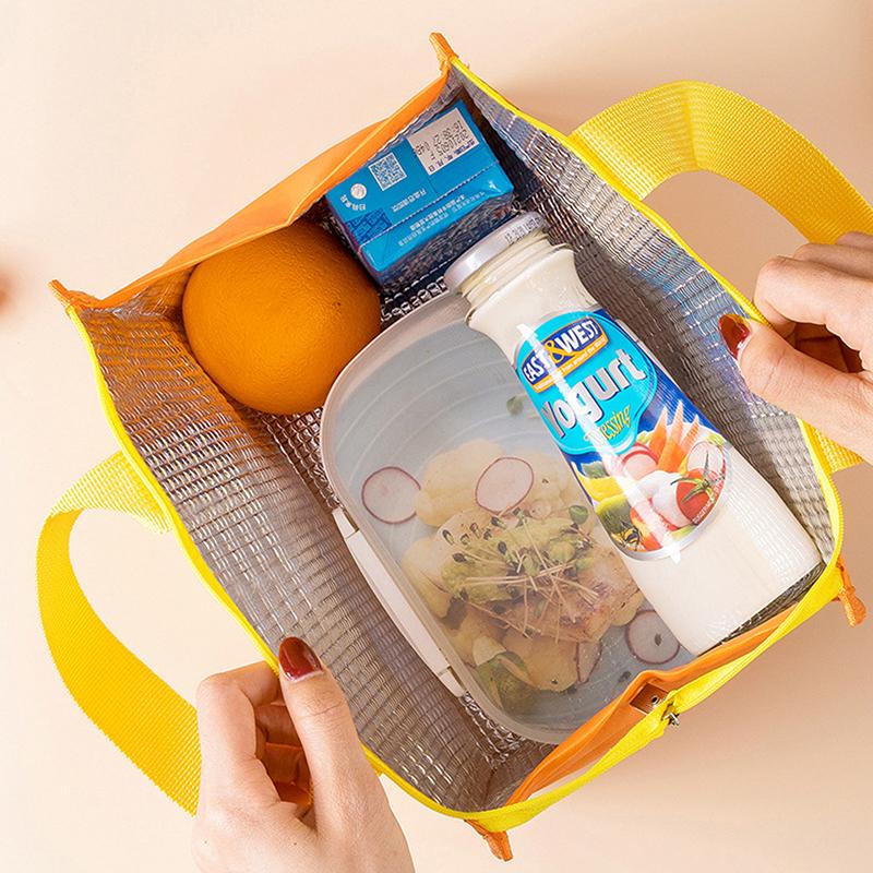 Product Introduction of Túi Đựng Hộp Cơm Trưa Giữ Nhiệt, Thiết Kế Cầm Tay Dễ Thương, Dành Cho Phụ Nữ Và Trẻ Em, Túi Xách Đựng Thực Phẩm, Thích Hợp Cho Du Lịch, Dã Ngoại Và Ăn Uống, Túi Bento Làm Mát Cách Nhiệt, 1 Cái 17
