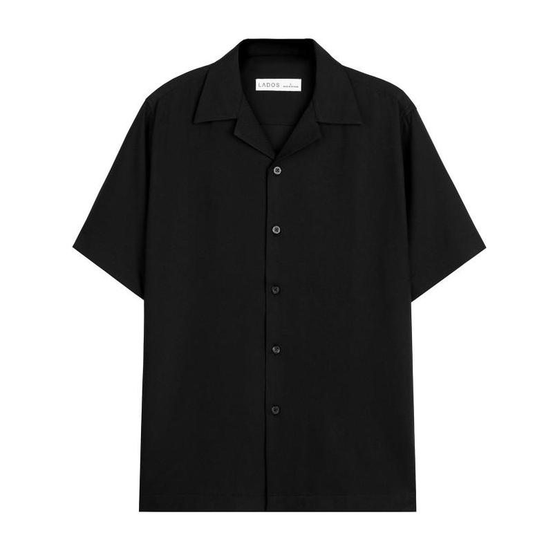 Áo sơ mi nam vải lụa chéo Hàn dày ít nhăn LADOS-8117 cổ vest, form trẻ trung, thời trang