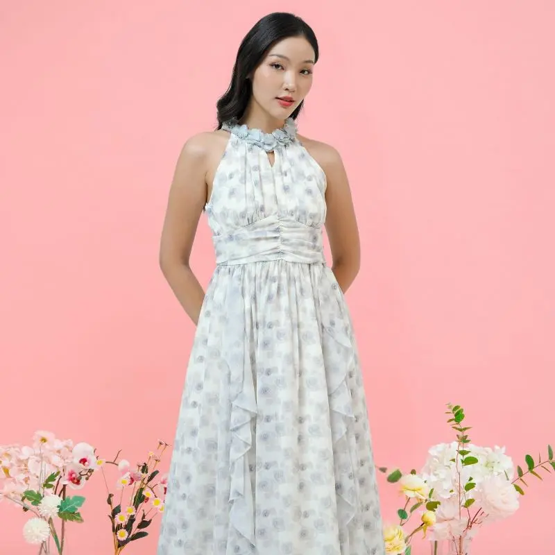 Alicia Couture - Ready Stock - Edelyn Vintage Dress - Dress Wanita Korean Style 0