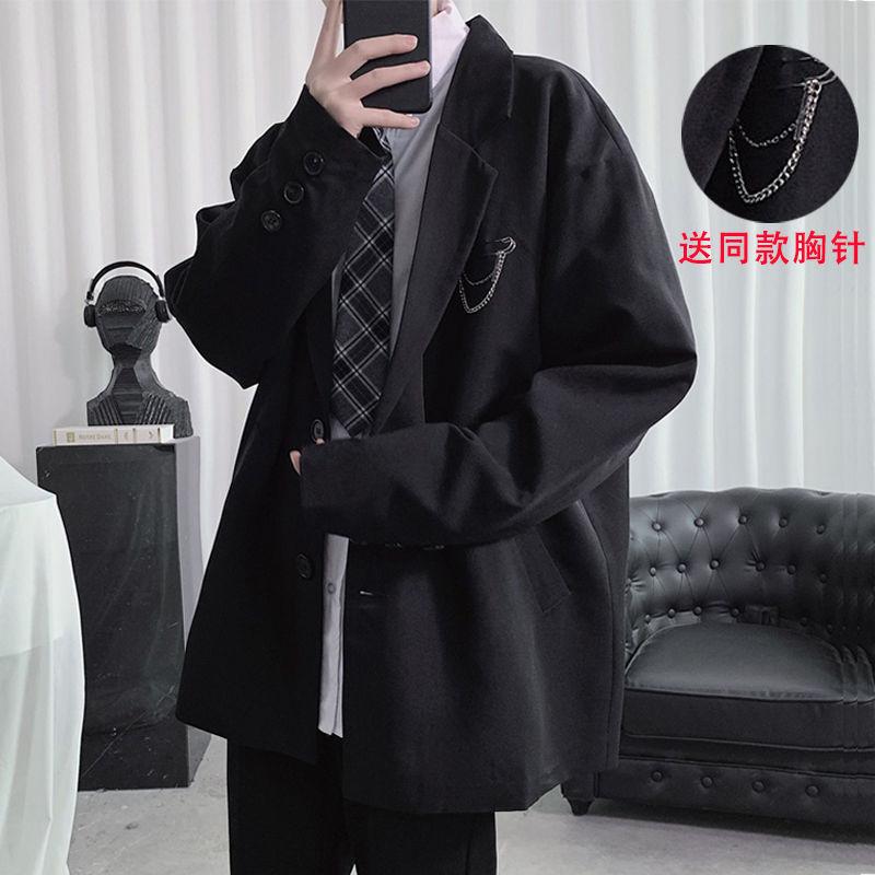 Product Introduction of 【Women in suits】Western Coat Men's 2024 New Korean Style Fashionable Loose All-Match Student Class Clothes DK Uniform Men's College Style JK Suit 1