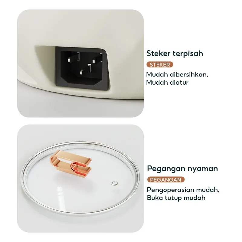 Han River Magic Com Mini Hrrc05Wt Rice Cooker Mini/Penanak Nasi 300Watt Original 7