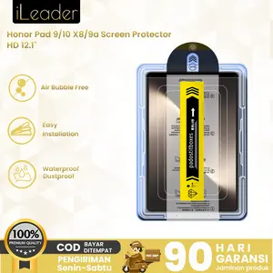 iLeader Tempered Glass HD Honor Pad 9 - Pelindung Layar Kit Anti Debu 9H Anti Gores untuk Honor Pad 9 12.1"