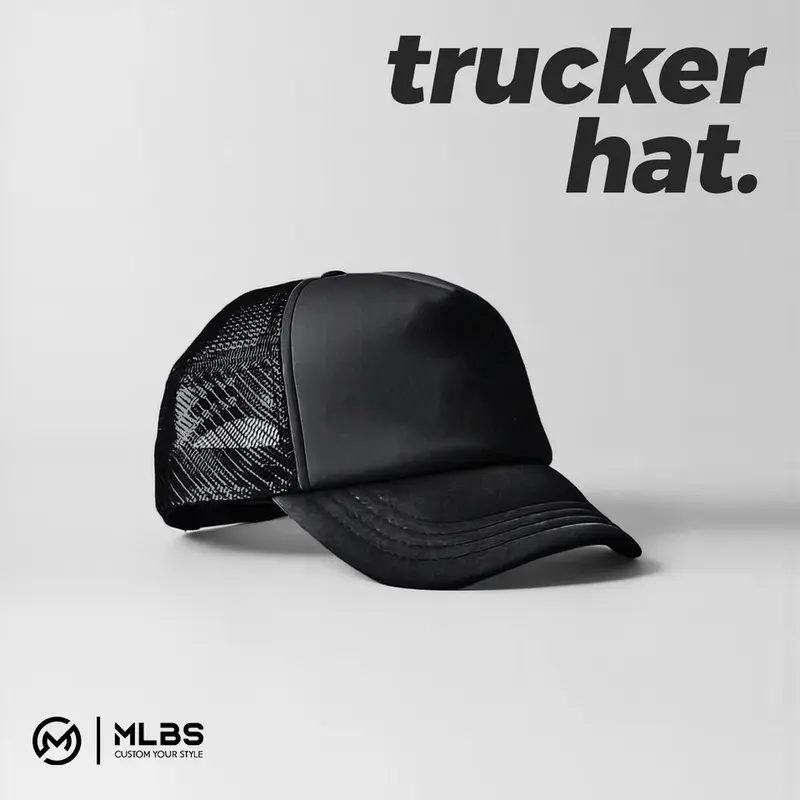 Topi trucker head caps custom logo.nama.gambar.photo 1