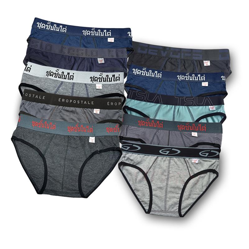  Bộ 10 cái quần lót nam tam giác mix lưng quần sịp nam thun cotton co dãn thấm hút mồ hôi tốt,Đồ lót thoáng mát thoải mái vận động Menswear Quần Boxer Boxer 