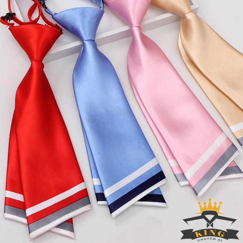 Cà vạt nữ KING công sở và học sinh viên đồng phục chụp kỷ yếu chất vải phi bóng sản xuất việt nam giá rẻ C005