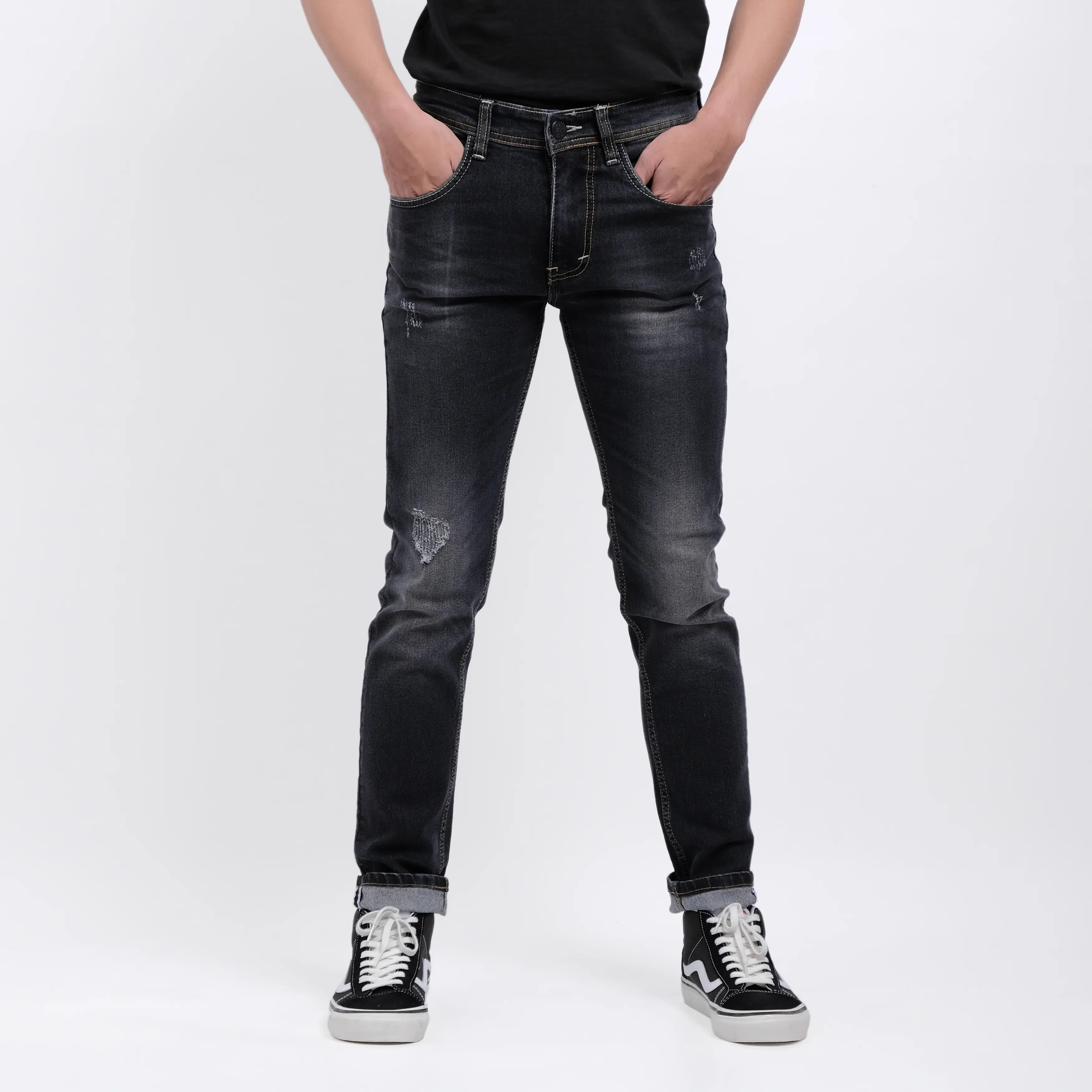 Rockmaker Celana Denim Selvedge Accent Rebel Slim Fit Jeans
