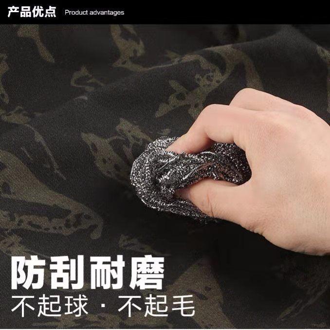 Quần áo ngụy trang, Bộ đồ nam, Mùa xuân và mùa thu, Dày dặn, Thích hợp cho thợ điện và thợ hàn, Phục Hồi ô tô, Chống Mài mòn, Quần áo bảo hộ lao động, Thích hợp cho nam và nữ, Quần áo huấn luyện quân sự Menswear Sơ Mi Có Cổ Shirt 2