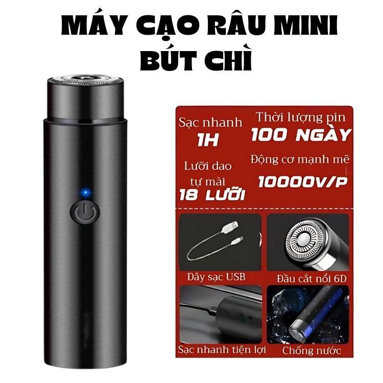 Máy cạo râu bút chì mini, dao cạo râu điện sạc pin cầm tay nhỏ gọn có thể sạc lại usb, maycaorau, daocaoraumini,daocaorautienloi