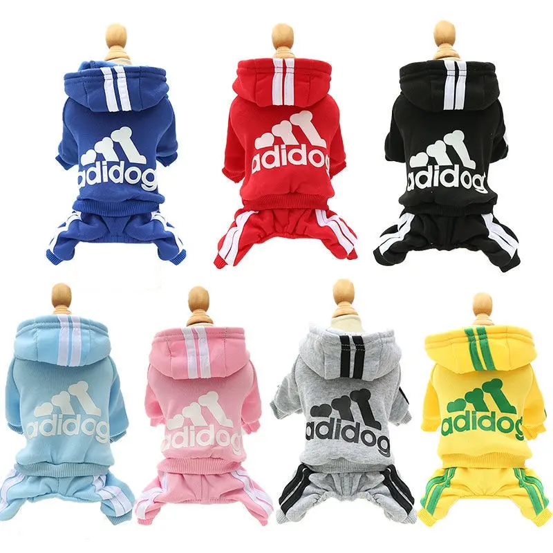Pakaian Haiwan Peliharaan, Pakaian Anak Anjing Fesyen, Sweater Hoodie, Kot Kasual, untuk Anjing dan Kucing, Tersedia dalam 7 Warna, Sesuai untuk Sukan