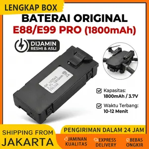 High-Capacity Baterai Cadangan Ori untuk Drone E99/E88/E100/P1/P3/P5/P8/K3 Pro 3.7V 1800mAh Battery Lipo Drone