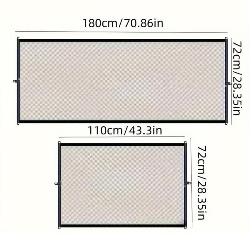 Product Introduction of Dog Gate Pet Screen Mesh Gate Baby Puppy Indoor Safety Fence Guard with Hooks for House Stairs And Doorways 0