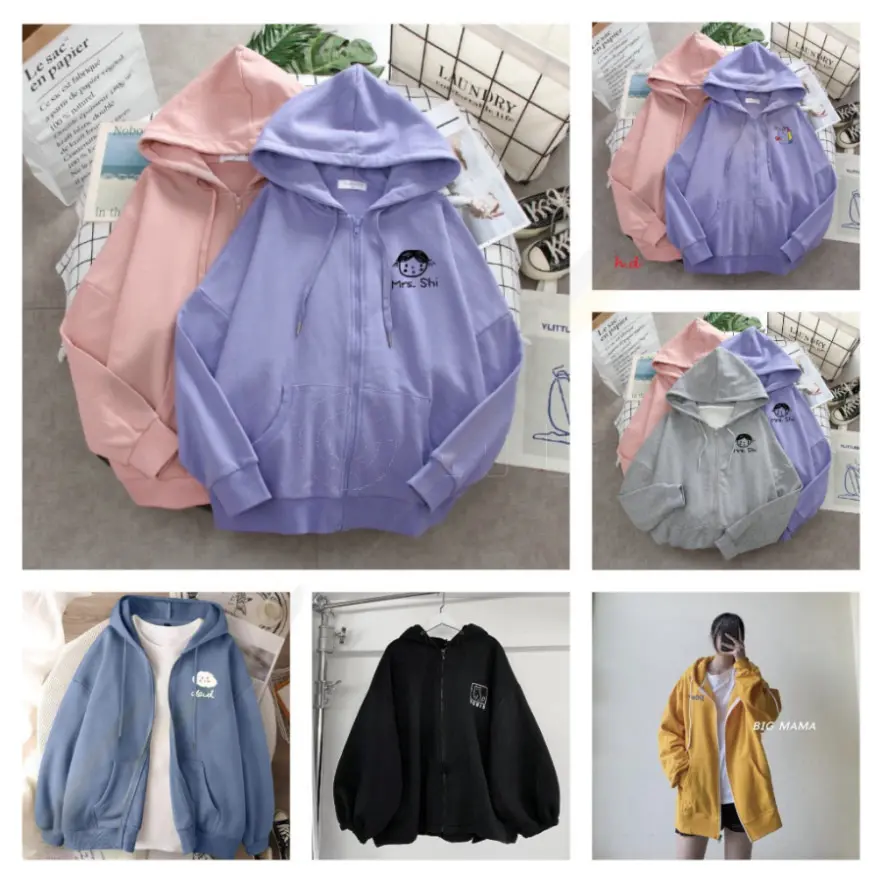 [MIỄN PHÍ SHIP] {XẢ KHO} Áo Hoodie khóa, hoodie mũ, nỉ cổ tròn nhiều mẫu in 3D, Áo nỉ from rộng, chất vải dày mặc không xù   -Venus.xinh