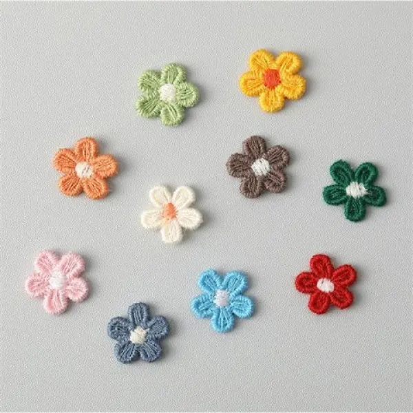 Miếng Dán Thêu Hoa Mini Dễ Thương, Để Giày, Quần Áo, Kẹp Tóc, Mũ Cài Tóc, Túi Xách, Giày, Mũ Và Phụ Kiện Thời Trang, Thích Hợp Cho Năm 2025, Được Phản Hồi Tích Cực (5006) 1