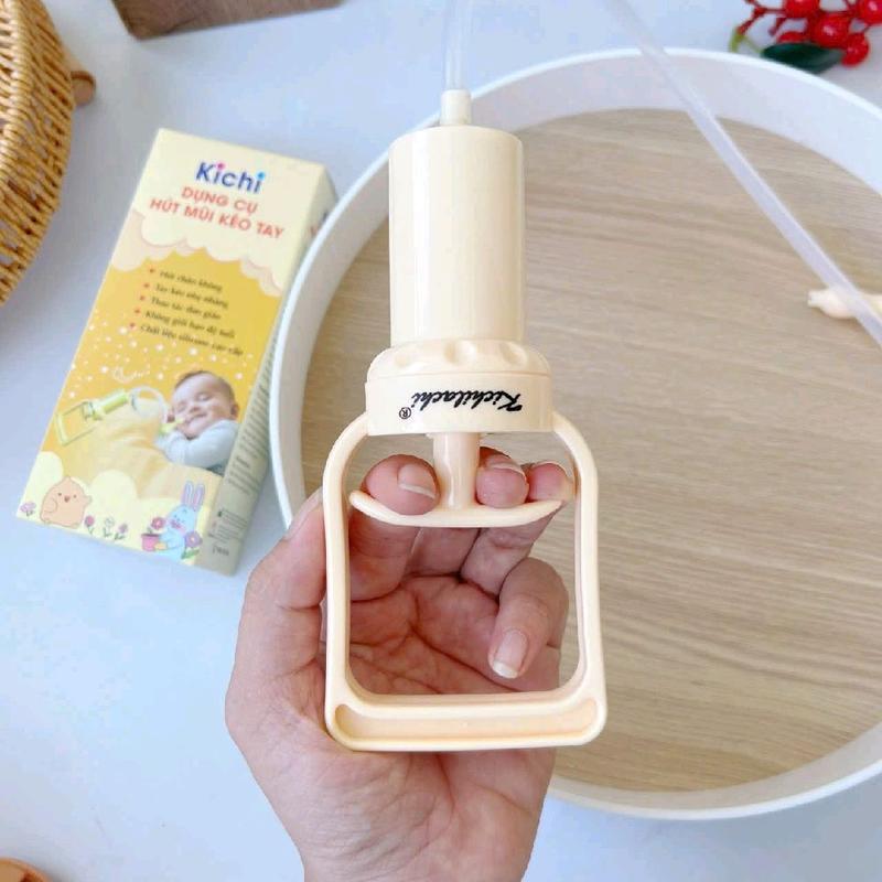 Dụng Cụ Hút Mũi Kéo Tay Thế Hệ Mới Kichilachi - Chất liệu Silicon cao cấp, Bình chứa chất nhầy chống trào ngược, Ống hút silicon mềm 6