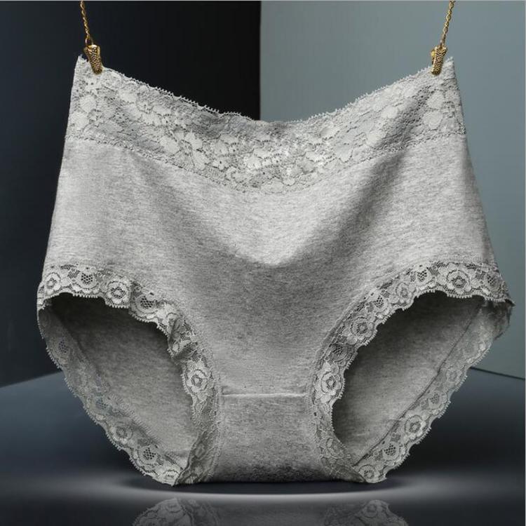 4Pcs Women Underwear High Waist Cotton Panties Plus Size Soft Breathable Panties Lingeries Panty Shorts Underpant Lady 5