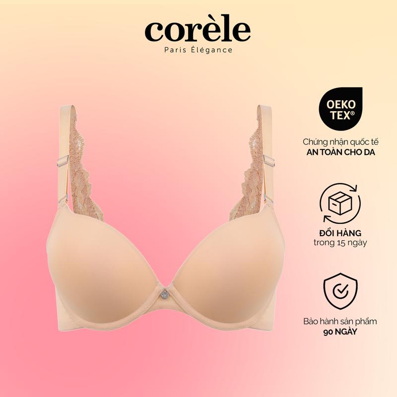 Áo ngực nữ Corèle siêu nâng mút dày, có gọng, gom nâng tốt, chuẩn an toàn quốc tế OEKO-TEX từ Corèle Pháp -  32146A Top Bra