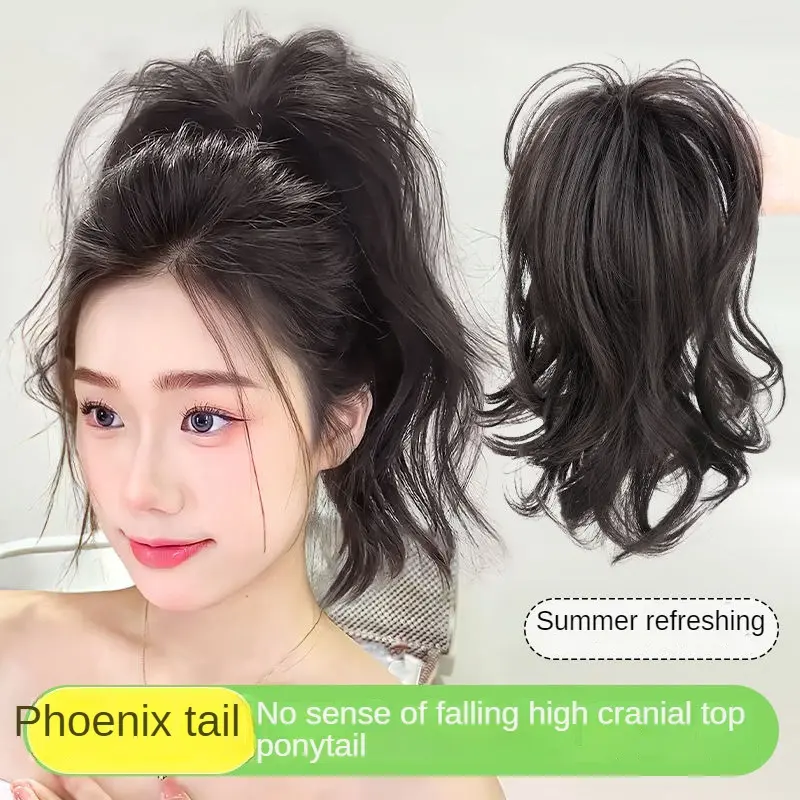 Tóc Giả Đuôi Ngựa Tóc Nhân Tạo, Nữ, Kiểu Nhảy Múa, Nửa Buộc, Đuôi Ngựa Cao, Cô Gái Nóng Bỏng Lười Biếng, Tóc Xoăn Đám Mây, Bện Tóc Nối, 2024 0