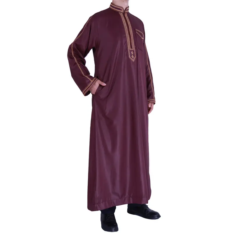 Áo Jumpsuit Quần Nam Dân Tộc Ả Rập, Cổ Chân Đế, Dáng Rộng Vừa Vặn, Dài, Phong Cách, In Ấn, Thích Hợp Cho Mùa Xuân 2024, Áo Choàng Hồi Giáo Giảm Giá 2