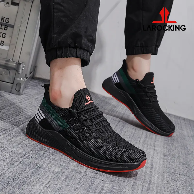 Larocking - Vortex Hitam | Sepatu Sneakers Running Gym Shoes Sports Outdoor 3