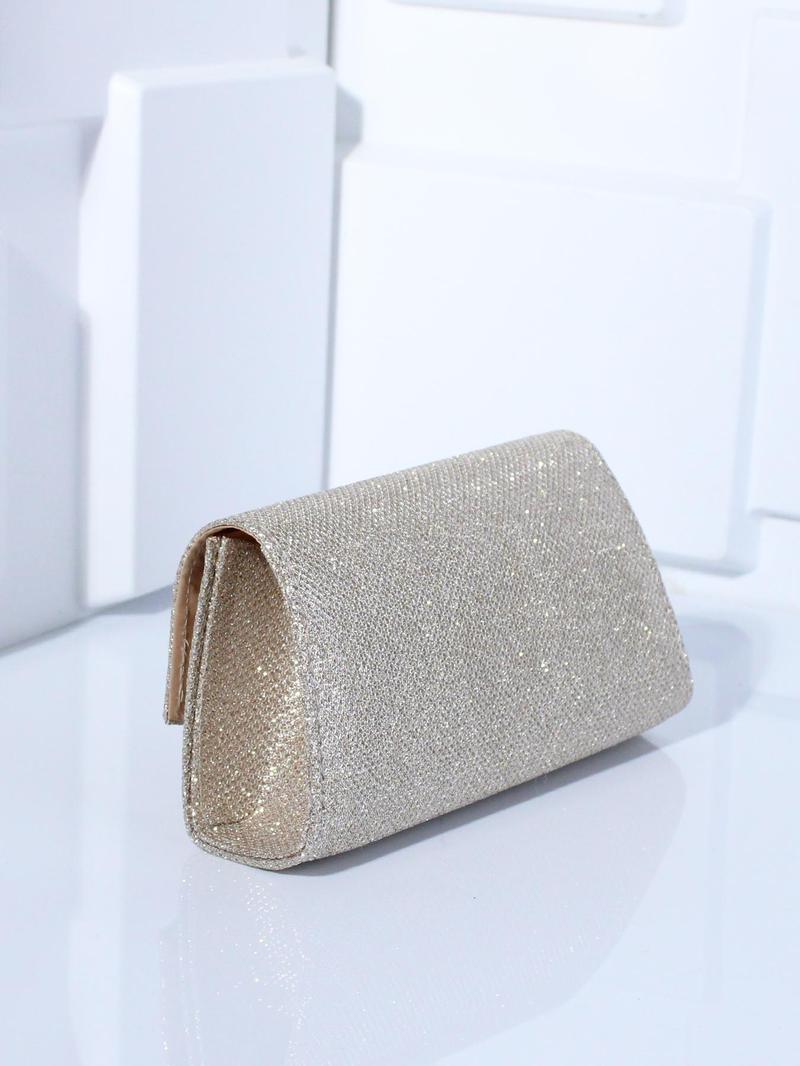 Product Introduction of Women's Elegant Glitter Evening Bag, Trendy Exquisite Evening Crossbody Bag, Fashionable Bling Evening Bag for Party Decoration 7