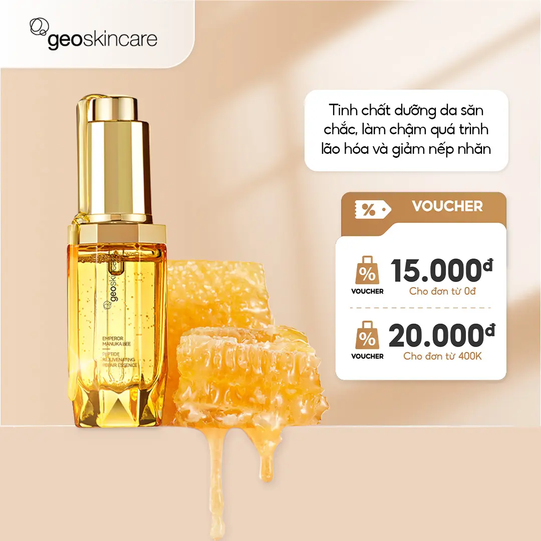 [Geoskincare] Serum Phục Hồi Tinh Chất Mật Ong Giúp Săn Chắc Mờ Nếp Nhăn Trẻ Hóa Làn Da 28ml