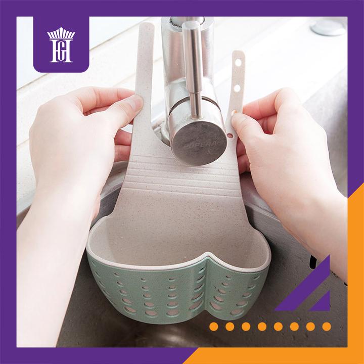 Product Introduction of Giỏ Treo Bồn Rửa Bát Chậu Rửa Chén Cao Cấp - JY189 HGshop (Xanh ngọc) - Vật liệu PP siêu bền, thoát nước nhanh 4