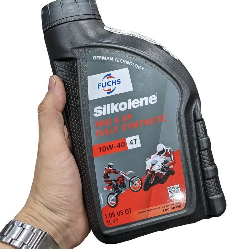 Dầu Fuchs Silkolene Pro 4 10W40 XP 1L cho xe số xe côn tay 390000 Dầu Nhớt
