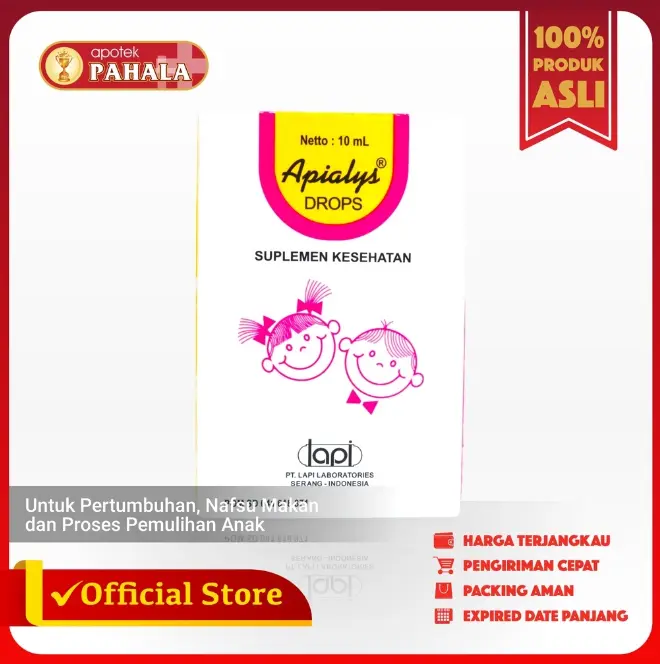 Apialys Drops 10 ml - Suplemen Multivitamin Anak dan Bayi 0