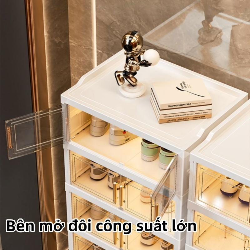 BREEZE Tủ Để Giày Gấp Gọn SHOE BOX Chất Liệu Nhựa ABS Cao Cấp Tiện Lợi Tháo Lắp Dễ Dàng 9