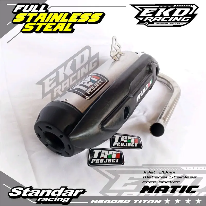 KNALPOT STANDAR RACING TZM PROJECT SS UNTUK MOTOR BEAT SCOOPY NMAX PCX DAN SEMUA JENIS MOTOR MATIC Motorcycle 3