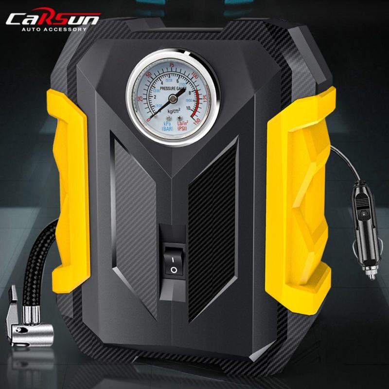 Product Introduction of Carsun Car Air Pump, 12V 150PSI Portable Car Tire Inflator with LED Light, Car Tire Inflation Tool, Professional Car Repair Tool 0