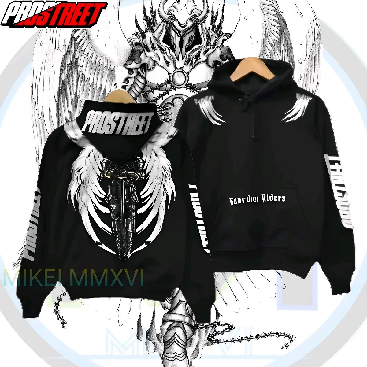 RST Jaket Hoodie Anak Laki laki Prostret Hitam Guardian Rider / Jaket anak Usia 5-13 thun / Fashioan Anak Motip keren Fashion