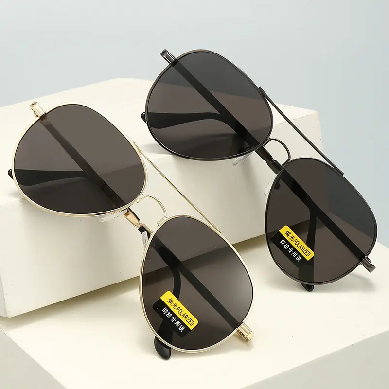 Color changing polarized sunglasses for men, high-end UV resistant driver's driving glasses, pilot's glasses