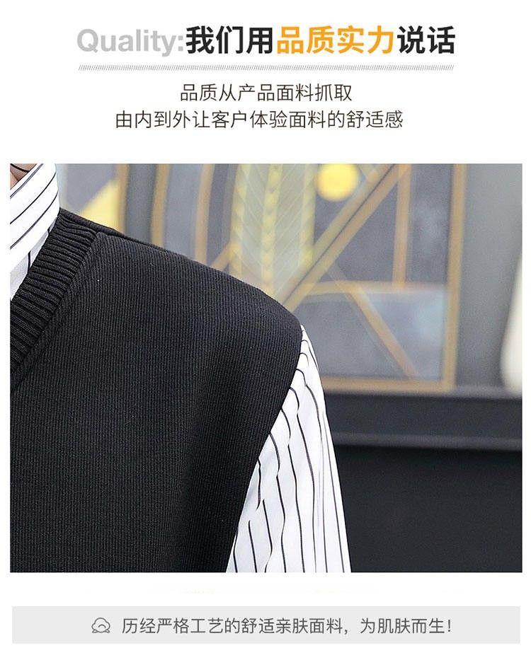 Product Introduction of Not Fleece-lined/Fleece-lined Autumn and Winter Men's Youth Top Sweater Warm Thickened Sweater Fake Two Pieces Shirts Men 2