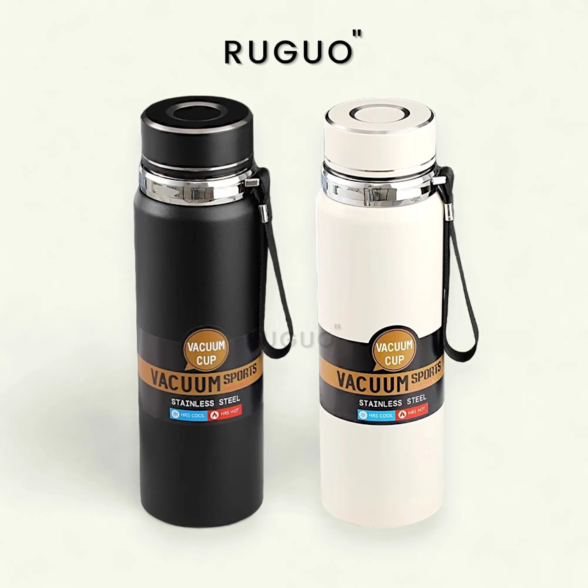 Bình Giữ Nhiệt Khắc Tên SPORTS, BANGSHANG 800ml, 1000ml Inox 316 Thể Thao Có Dây Quai
