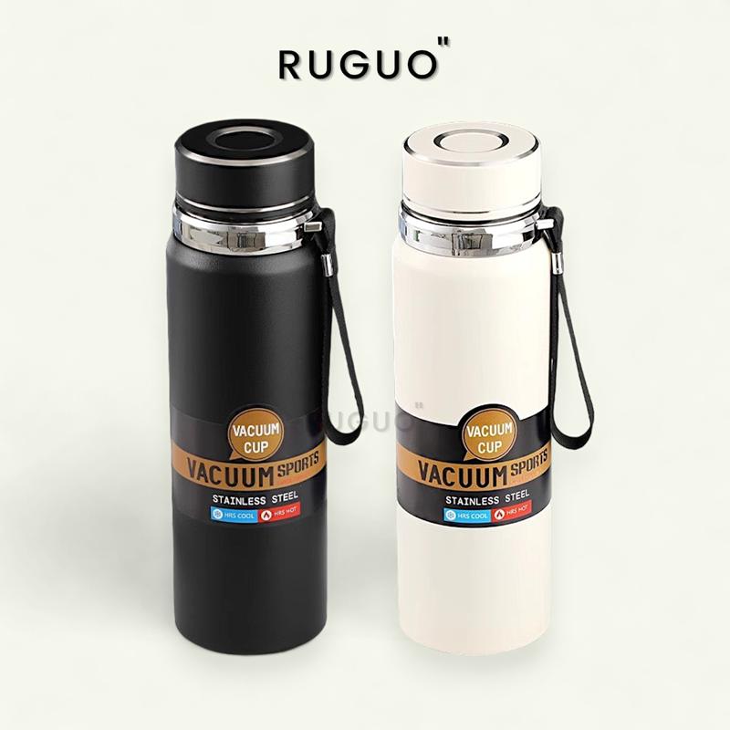 Bình Giữ Nhiệt Khắc Tên SPORTS, BANGSHANG, TRAVEL 800ml, 1000ml Inox 316 Thể Thao Có Dây Quai