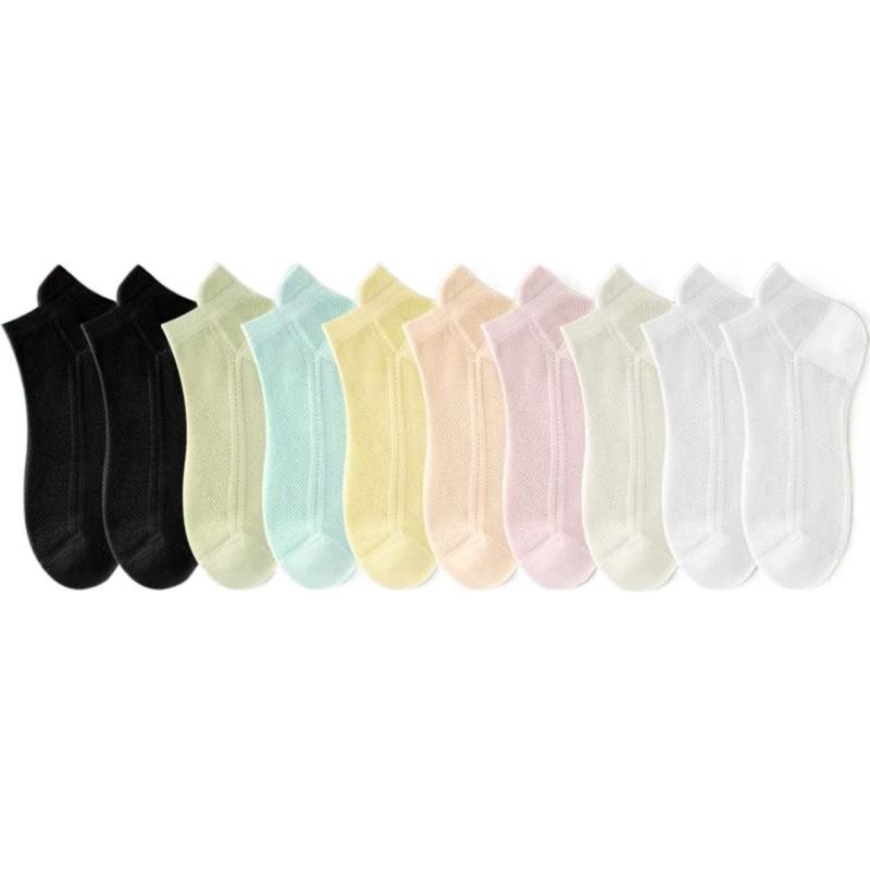 Product Introduction of Soft Thin Summer Mesh Socks Tube Anti-slip Short Running Socks Breathable Hosiery Sports Boat Socks Cycling 12