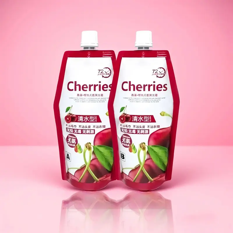 Nhuộm đen Cherries  500mlx2 - Phủ sạch bạc không bám da đầu, không bay màu - Đổi màu tóc nữ nhanh chóng tại nhà không mất nhiều chi phí và thời gian 7