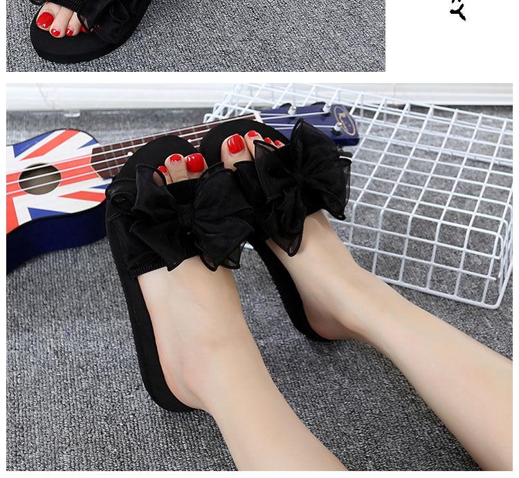 Product Introduction of Dép Lê Mùa Hè, Phong Cách Thắt Nơ Nữ, Dép Cao Gót, Đế Xuồng Chống Trượt, Giày Đi Biển, Thích Hợp Cho Bờ Biển, Có Thể Mặc Ngoài Trời, Năm 2025 20