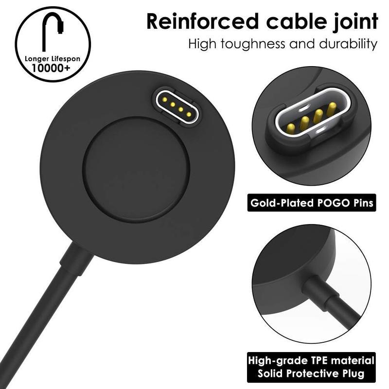 Product Introduction of Dock Charger USB Charging Cable Cord for Garmin Fenix 5/5S/5X Plus 6/6S/6X/7/7S/7X Pro Sapphire Venu Vivoactive 5/4/3 945 245 45 Quatix 5 venu 3 3S 2s SQ 37