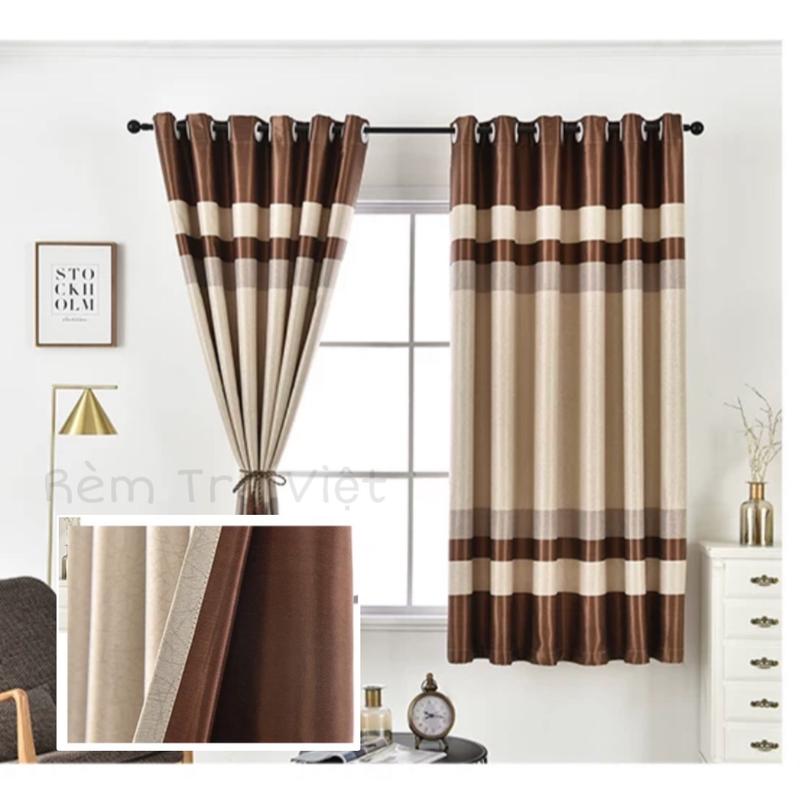  Rèm cửa sổ thô gấm chống nắng vân kẻ sọc cao cấp Rèm Tre Việt  vui lòng xem ảnh cuối cùng để biết cách đặt hàng   