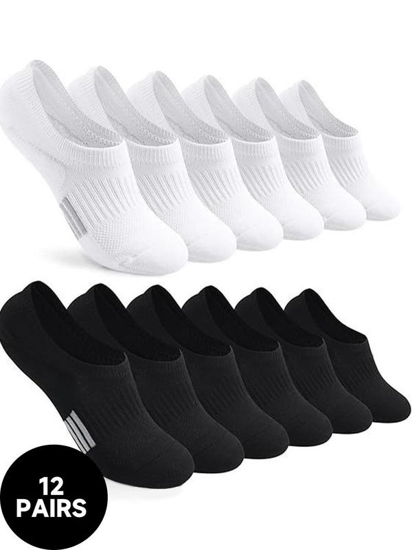 Men's Striped Pattern Anti-slip  Ankle Socks, Casual Comfortable Breathable Socks for Daily Wear, Women's Socks for All Seasons 0