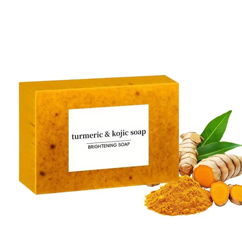 Turmeric & Kojic Soap, Natural Handmade Bath Soap, Exfoliating Soap for Body Wash, Body Care Product for Women & Men, Valentine's Day Gift, Body Wash